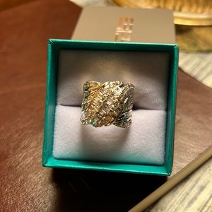 2ctw natural diamond ring in 14k yellow gold size 7